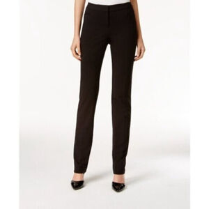 Alfani Petite Short Modern Straight-Leg Black Comfortable Dress Pants NWT